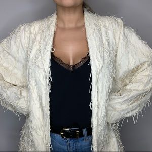 100% Cotton Cream/Off White Blazer